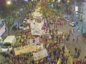 Feminist demonstration in Rosario