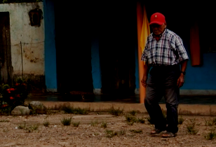Casanare old men in a village